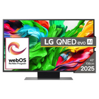 LG TV Set|LG|43"|4K/Smart|3840x2160|Wireless LAN|Bluetooth|webOS|Black|43QNED86A3C