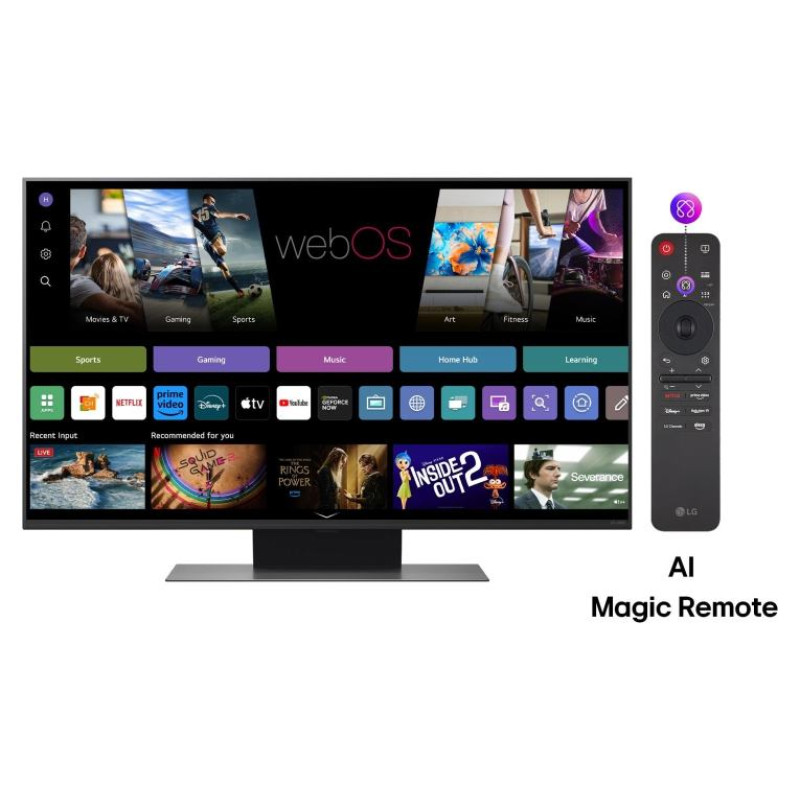 LG TV Set|LG|43"|4K/Smart|3840x2160|Wireless LAN|Bluetooth|webOS|Black|43QNED86A3C