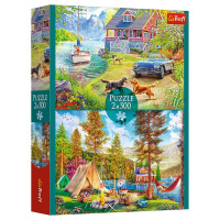 Trefl Pužļu komplekts  Vasaras atpūta, 2x500 gab.