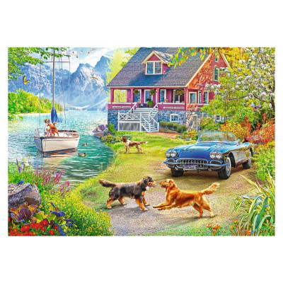 Trefl Pužļu komplekts  Vasaras atpūta, 2x500 gab.