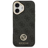 Guess 4G Strass Logo & Big Strap Metal Buttons MagSafe Case for iPhone 17 - Black