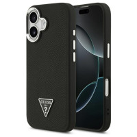 Guess Grained Triangle Logo MagSafe case for iPhone 17 - black