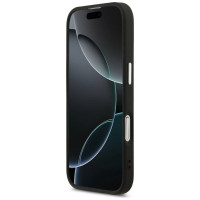 Guess Grained Triangle Logo MagSafe case for iPhone 17 - black