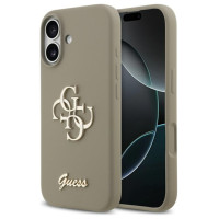 Guess Silicone Big 4G Script Case for iPhone 17 - Brown