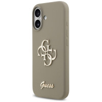 Guess Silicone Big 4G Script Case for iPhone 17 - Brown