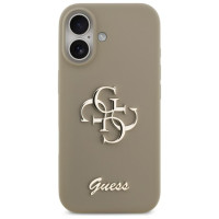Guess Silicone Big 4G Script Case for iPhone 17 - Brown