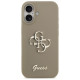 Guess Silicone Big 4G Script Case for iPhone 17 - Brown
