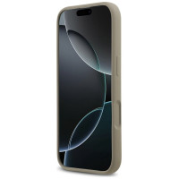 Guess Silicone Big 4G Script Case for iPhone 17 - Brown