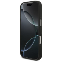 Karl Lagerfeld FW Grained Karl & Choupette Heads Pins & Logo iPhone 17 Pro Case - Black