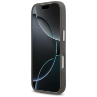 Karl Lagerfeld FW Grained Karl & Choupette Heads Pins & Logo iPhone 17 Pro Case - Gray