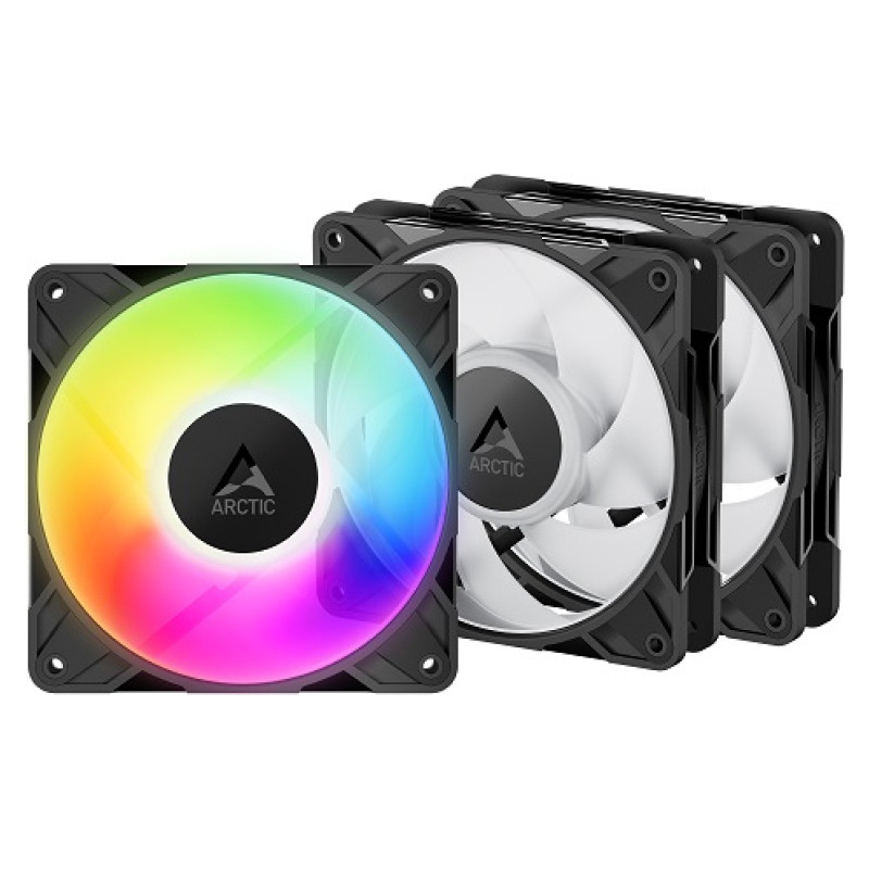 Arctic P12 PRO PWM PST A-RGB High-Performance Fans, 4-pin, 120mm, 3pcs