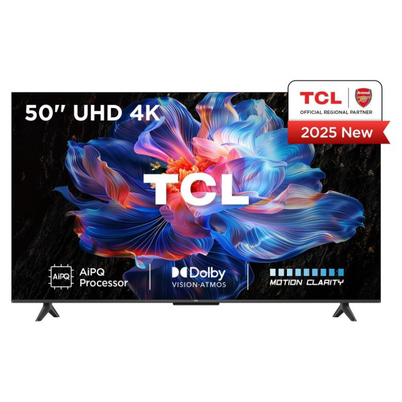 TCL TV Set|TCL|50 "|4K Ultra HD|3840 x 2160 pixels|Flat|16:9|DLED|50V6C