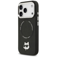 Karl Lagerfeld Choupette Pin MagSafe Case for iPhone 17 Pro Max - Black