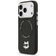 Karl Lagerfeld Choupette Pin MagSafe Case for iPhone 17 Pro Max - Black