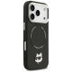 Karl Lagerfeld Choupette Pin MagSafe Case for iPhone 17 Pro Max - Black