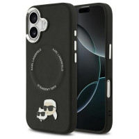 Karl Lagerfeld Karl & Choupette Pins MagSafe Case for iPhone 17 - Black