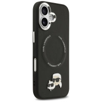 Karl Lagerfeld Karl & Choupette Pins MagSafe Case for iPhone 17 - Black