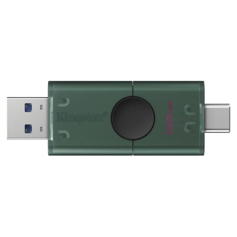 Kingston 128GB USB-A + USB-C 3.2 Gen 1 DataTraveler DuoG2