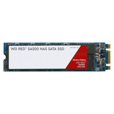 Western Digital SSD|WESTERN DIGITAL|Red SA500|500GB|M.2|SATA 3.0|Write speed 530 MBytes/sec|Read speed 560 MBytes/sec|2.38mm|TBW 350 TB|MTBF 2000000 hours|WDS500G1R0B