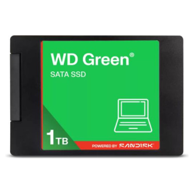 Western Digital SSD|WESTERN DIGITAL|Green|1TB|3D NAND|Read speed 545 MBytes/sec|2,5"|MTBF 2000000 hours|WDS100T5G0A
