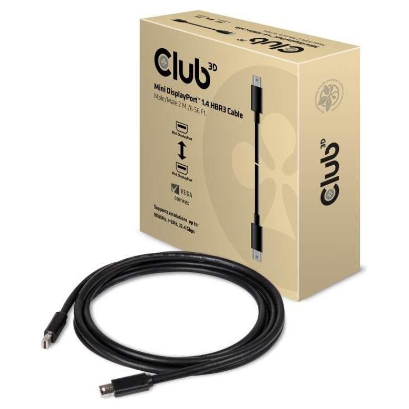 Club3D CABLE MINI DP TO MINI DP 2M/M/M CAC-1164 CLUB3D