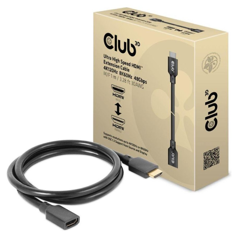 Club3D CABLE HDMI TO HDMI 1M/M/F CAC-1322 CLUB3D
