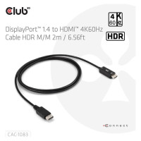 Club3D CABLE DP TO HDMI 2M/CAC-1083 CLUB3D