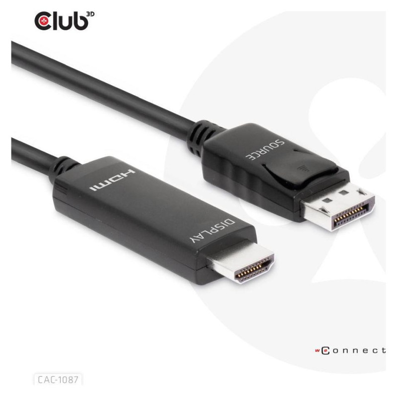 Club3D CABLE DP TO HDMI 3M/M/M CAC-1087 CLUB3D