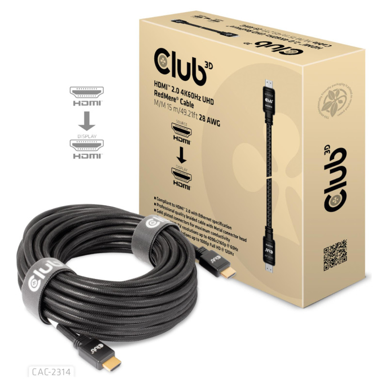 Club3D CABLE HDMI 15M/M/M CAC-2314 CLUB3D