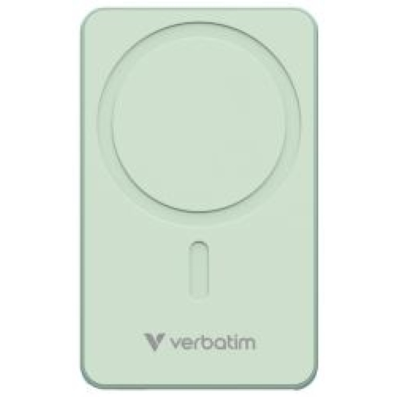 Verbatim Enerģijas krātuve Verbatim Charge n Go 5000mAh Magnetic Wireless Charge Green