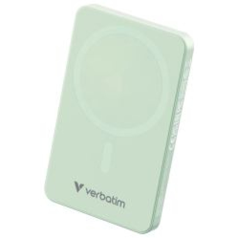Verbatim Enerģijas krātuve Verbatim Charge n Go 5000mAh Magnetic Wireless Charge Green