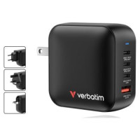 Verbatim Lādētājs Verbatim Universal Mini GaN Wall Charger 100W UK + EU