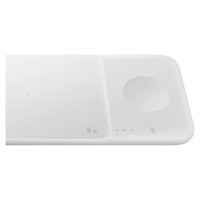 Samsung Trio EP-P6300TWEGEU 3in1 inductive charger for phone / Galaxy Watch / Buds - white + mains charger + cable