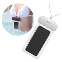 Baseus universal waterproof cover phone case (max 7.2'') for swimming pool IPX8 white (ACFSD-D02)