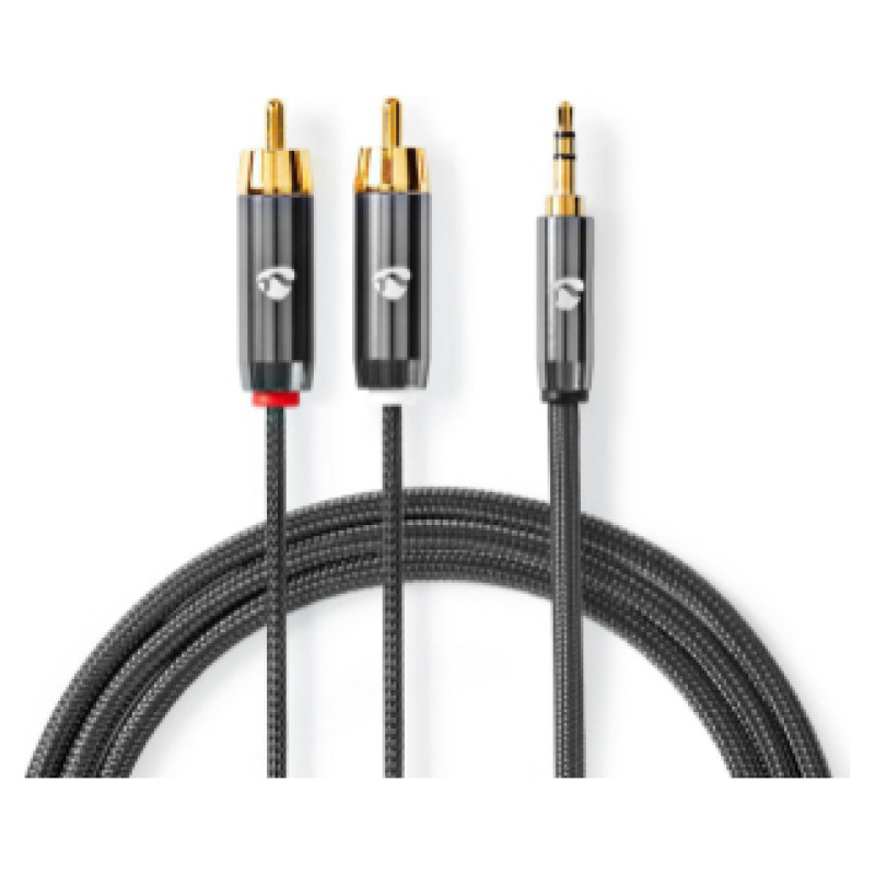 Nedis Kabelis Nedis AUX 3.5mm - 2x RCA 1m