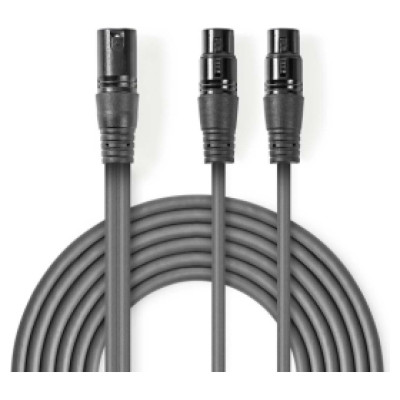 Nedis Kabelis Nedis XLR M - 2x XLR F 1.5m