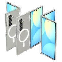 Spigen Tough Armor Pro Mag MagSafe Case for Samsung Galaxy Z Fold 7 - Clear and White