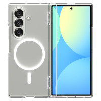 Spigen Tough Armor Pro Mag MagSafe Case for Samsung Galaxy Z Fold 7 - Clear and White