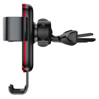 Baseus Metal Age Gravity Car Mount metal car gravity holder for CD slot black (SUYL-J01)
