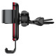 Baseus Metal Age Gravity Car Mount metal car gravity holder for CD slot black (SUYL-J01)
