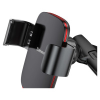 Baseus Metal Age Gravity Car Mount metal car gravity holder for CD slot black (SUYL-J01)