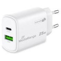 Mediarange POWER ADAPTER USB/USB-C 25W/FAST MRMA112-2 MEDIARANGE