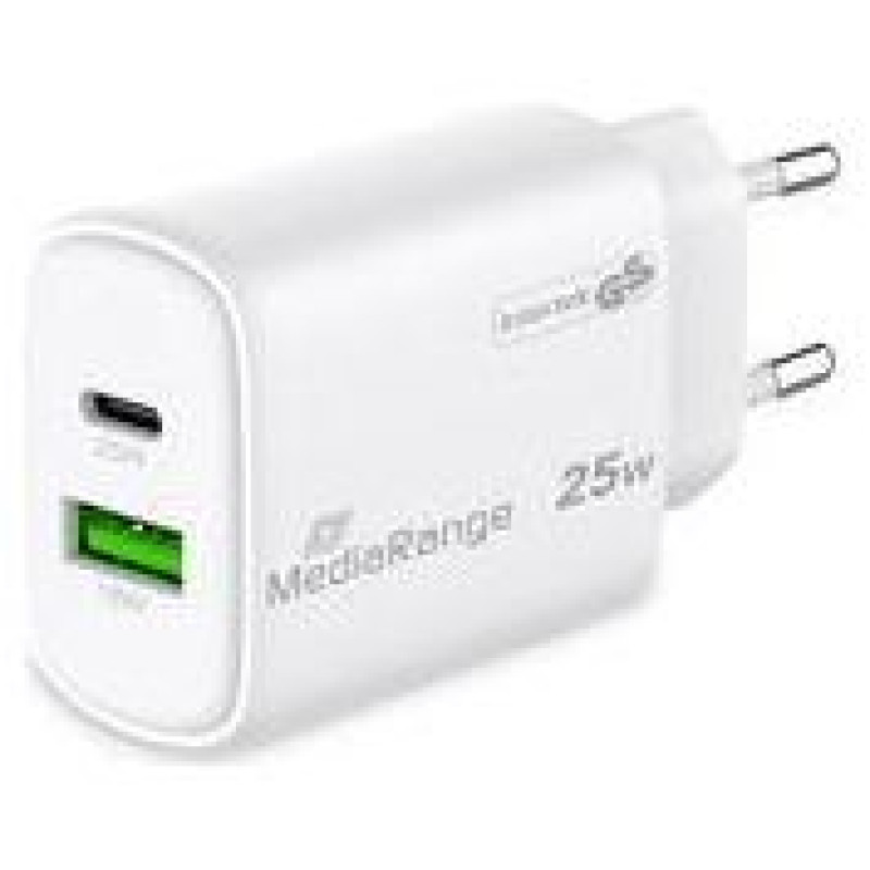 Mediarange POWER ADAPTER USB/USB-C 25W/FAST MRMA112-2 MEDIARANGE
