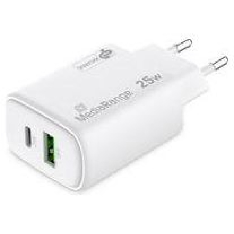 Mediarange POWER ADAPTER USB/USB-C 25W/FAST MRMA112-2 MEDIARANGE
