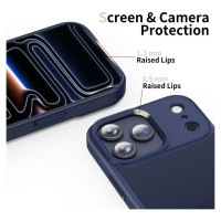 Tech-Protect MagMat Case for iPhone 17 Pro - Matte Navy Blue