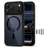 Tech-Protect Magpeak Magsafe CC Case for iPhone 17 Pro - Clear Black