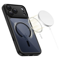 Tech-Protect Magpeak Magsafe CC Case for iPhone 17 Pro - Clear Black