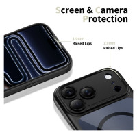 Tech-Protect Magpeak Magsafe CC Case for iPhone 17 Pro - Clear Black