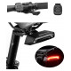 Rockbros LKWD-R1 Rear Bike Light with Laser and Remote Control + Micro USB - USB-A Cable - Black