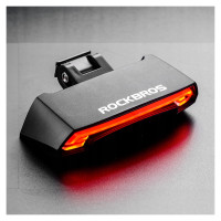 Rockbros LKWD-R1 Rear Bike Light with Laser and Remote Control + Micro USB - USB-A Cable - Black
